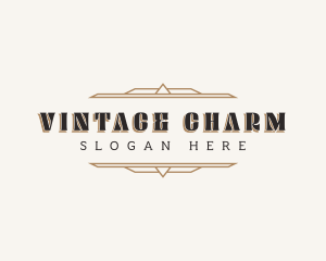 Vintage Art Deco logo design