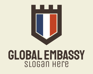 French Flag Crest logo