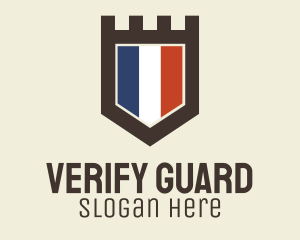 French Flag Crest logo design