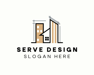 Architecture Design Draft logo design