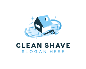 Pressure Washer Cleaning logo design