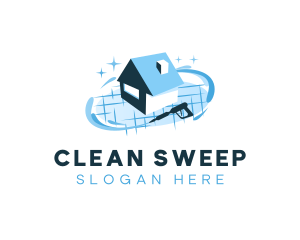 Pressure Washer Cleaning logo design