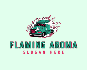 Flaming Freight Truck logo
