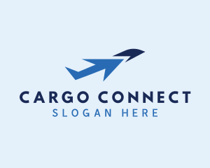 Arrow Cargo Airplane logo design