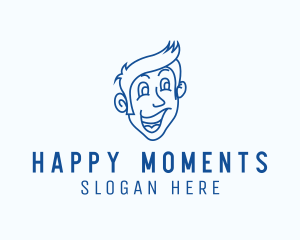 Happy Guy Face logo design