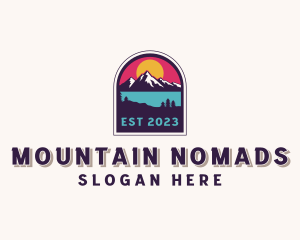 Mountain Nature Forest logo design