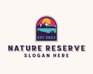 Mountain Nature Forest logo design