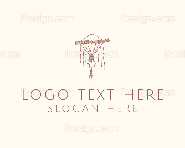 Branch Beads Macrame Curtain Logo