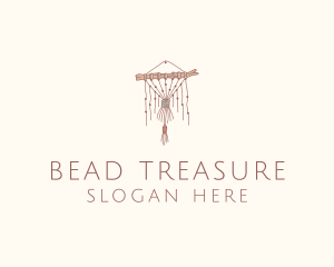 Branch Beads Macrame Curtain logo design