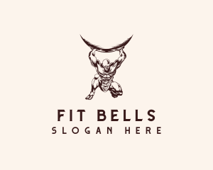 Strong Atlas Fitness logo design