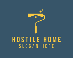 Home Painter Paint Roller logo design