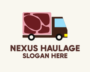 Meat Truck Delivery logo design