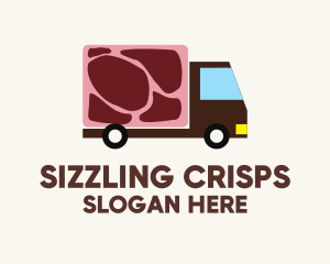 Meat Truck Delivery logo design