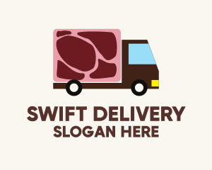 Meat Truck Delivery logo design