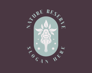 Beauty Nature Naked Girl logo design