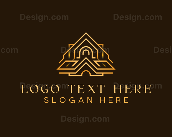 Luxury House Real Estate Logo