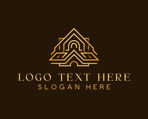 Luxury House Real Estate Logo