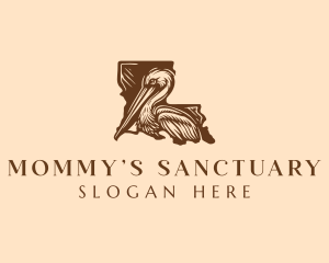 Louisiana Pelican Sanctuary logo design