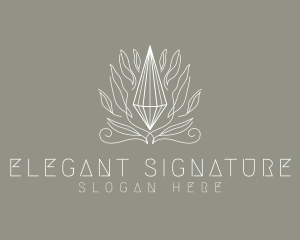 Elegant Diamond Crystal logo design