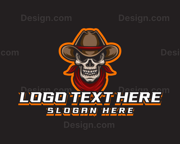 Cowboy Skull Gaming Logo