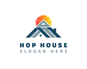 House Village Roofing logo design