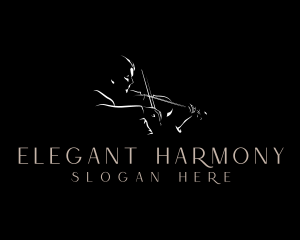 Classical Violin Musician logo