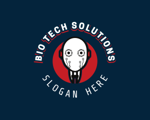 Cyborg Robot Tech logo design