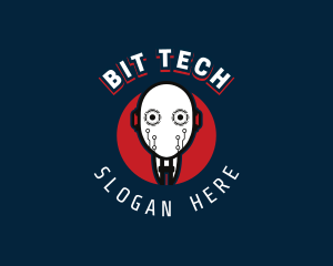 Cyborg Robot Tech logo design