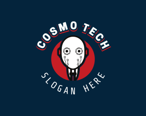 Cyborg Robot Tech logo design