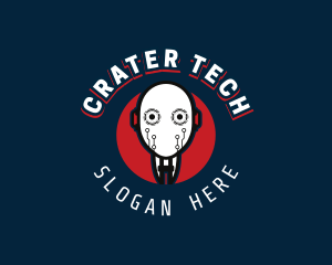 Cyborg Robot Tech logo design