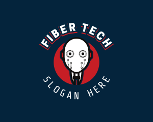 Cyborg Robot Tech logo design