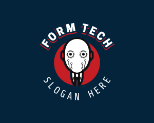 Cyborg Robot Tech logo design