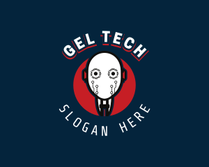 Cyborg Robot Tech logo design