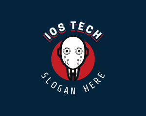 Cyborg Robot Tech logo design