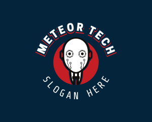 Cyborg Robot Tech logo design