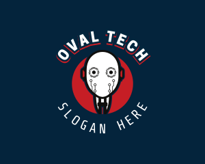 Cyborg Robot Tech logo design