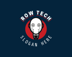 Cyborg Robot Tech logo design