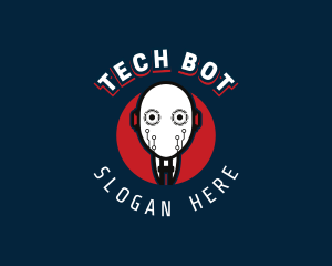 Cyborg Robot Tech logo design