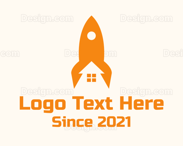 Orange Rocket House Logo