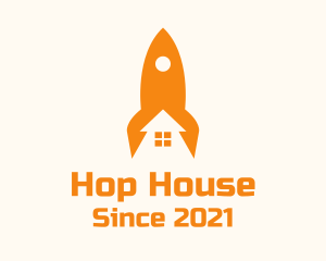 Orange Rocket House  logo design