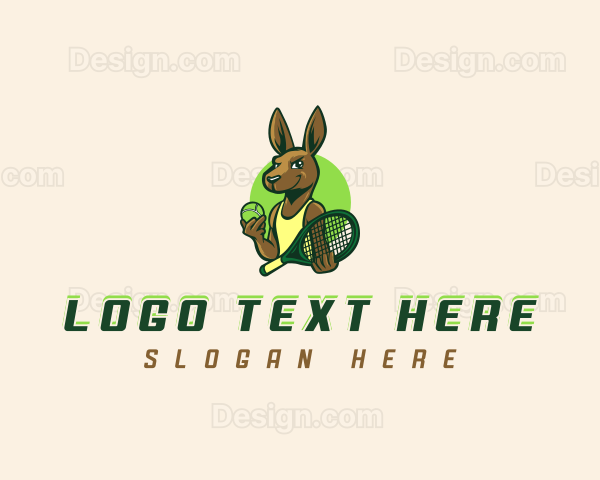 Kangaroo Tennis Racket Logo