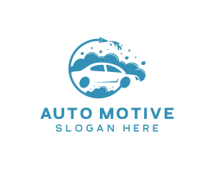 Car Wash Cleaning Pressure Washer logo design