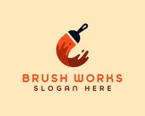 Paint Brush Refurbish logo design