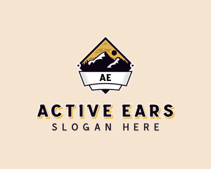 Adventure Mountain Peak logo design