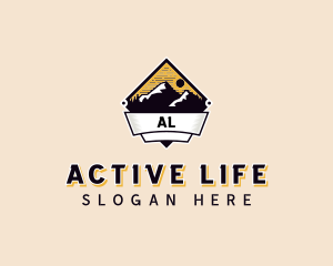 Adventure Mountain Peak logo design