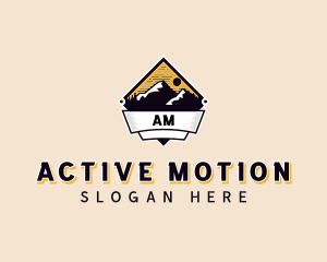 Adventure Mountain Peak logo design