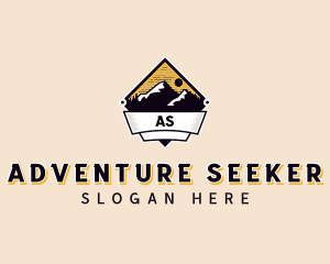 Adventure Mountain Peak logo design