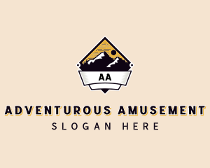 Adventure Mountain Peak logo design