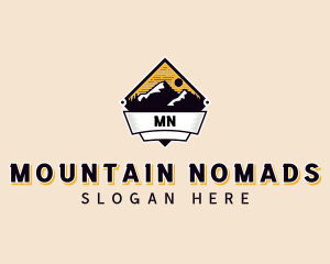 Adventure Mountain Peak logo design