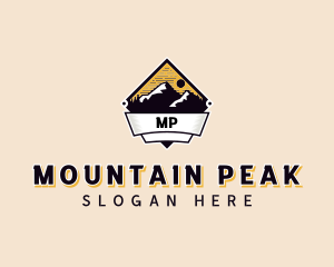 Adventure Mountain Peak logo design